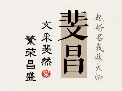 斐昌