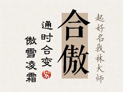 合傲